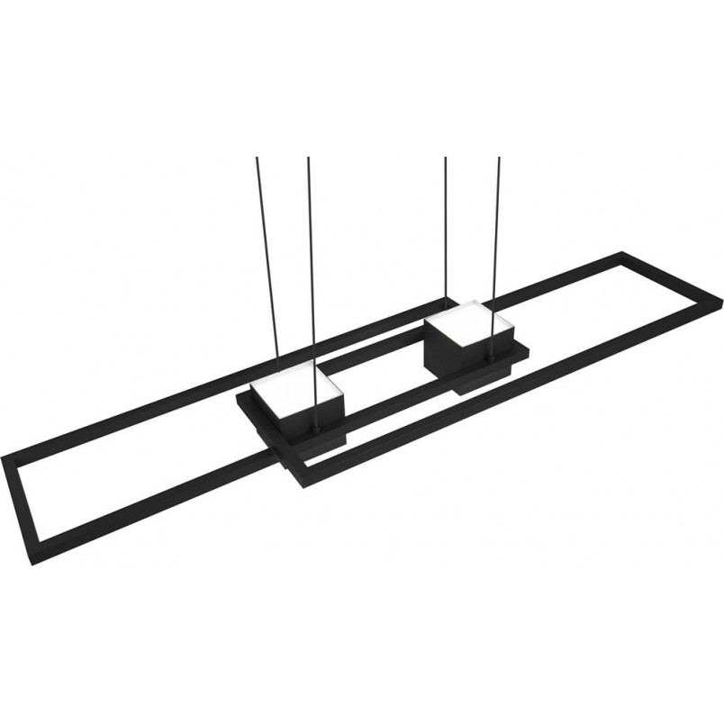 Lampa wisząca nowoczesna z pilotem Albany LED 100cm czarny mat Trio