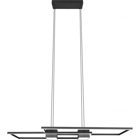 Lampa wisząca nowoczesna z pilotem Albany LED 100cm czarny mat Trio
