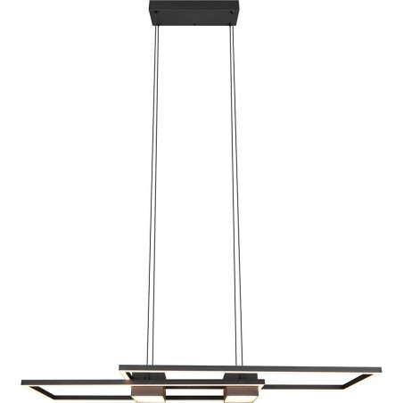 Lampa wisząca nowoczesna z pilotem Albany LED 100cm czarny mat Trio