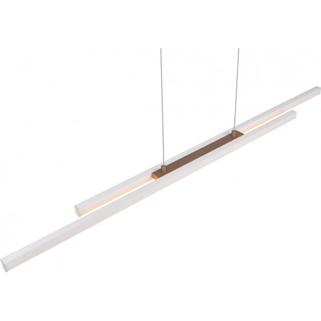 Lampa wisząca podłużna Odio LED 3000K 110cm szara Reality
