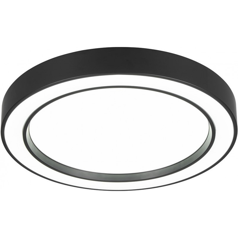 Plafon okrągły z pilotem sterowania Arco LED 40cm czarny mat Reality Plafon okrągły z pilotem sterowania Arco LED 40cm czarny mat Reality