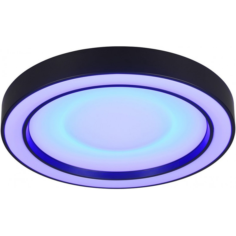 Plafon okrągły z pilotem sterowania Arco LED 40cm czarny mat Reality