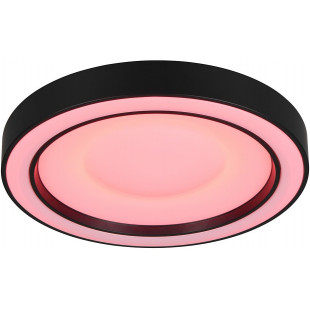 Plafon okrągły z pilotem sterowania Arco LED 40cm czarny mat Reality