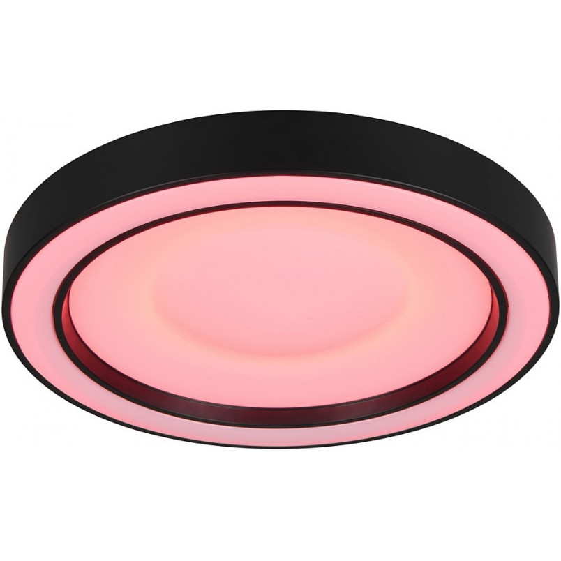 Plafon okrągły z pilotem sterowania Arco LED 40cm czarny mat Reality