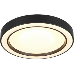 Plafon okrągły z pilotem sterowania Arco LED 40cm czarny mat Reality