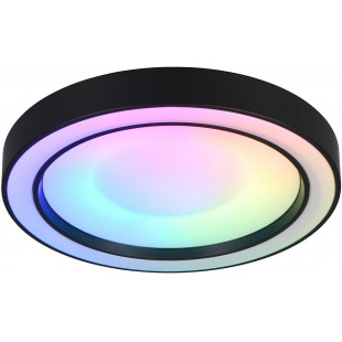 Plafon okrągły z pilotem sterowania Arco LED 40cm czarny mat Reality