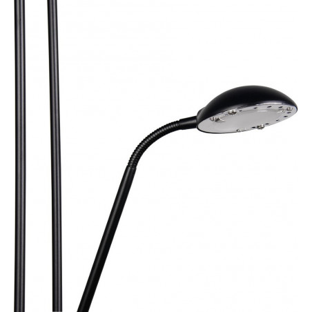 Lampa podłogowa z lampka do czytania Spock LED czarny mat Reality