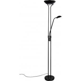 Lampa podłogowa z lampka do czytania Spock LED czarny mat Reality