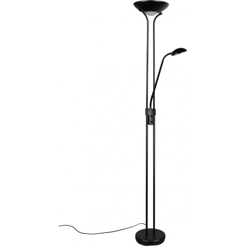 Lampa podłogowa z lampka do czytania Spock LED czarny mat Reality