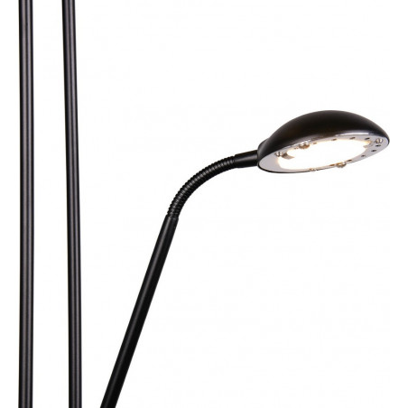 Lampa podłogowa z lampka do czytania Spock LED czarny mat Reality