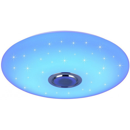 Plafon nowoczesny z pilotem i głośnikiem Musica LED 58cm biały Reality