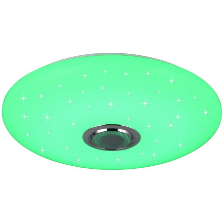 Plafon nowoczesny z pilotem i głośnikiem Musica LED 58cm biały Reality