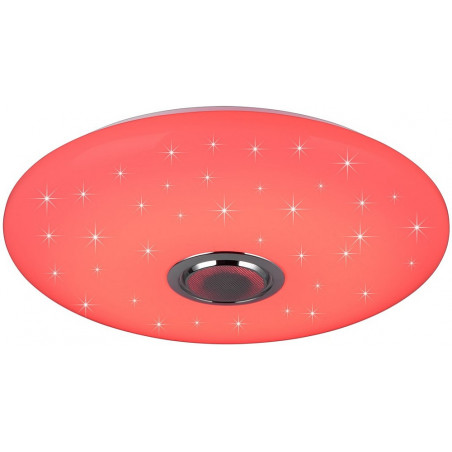 Plafon nowoczesny z pilotem i głośnikiem Musica LED 58cm biały Reality