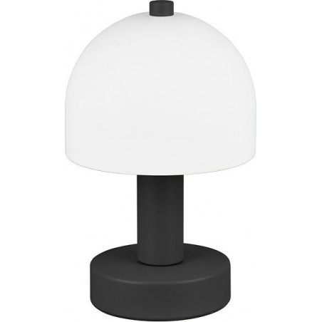 Lampka nocna retro Glenn opal / czarny mat Reality