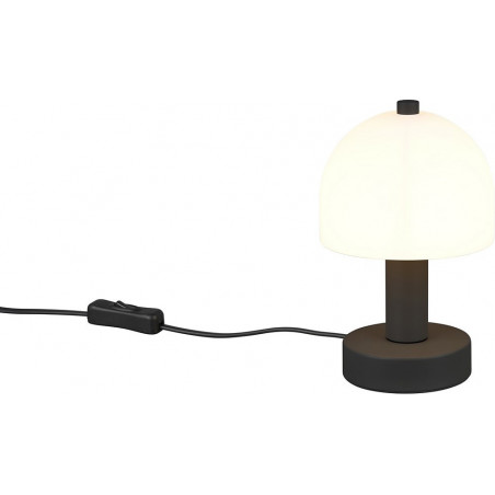 Lampka nocna retro Glenn opal / czarny mat Reality