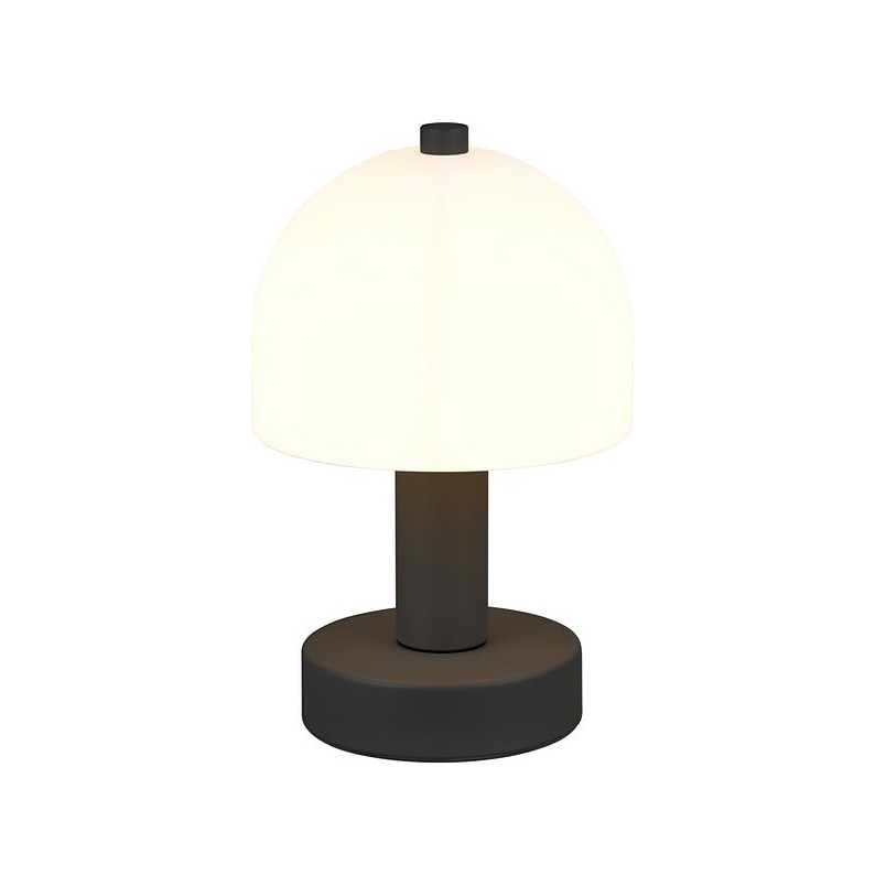 Lampka nocna retro Glenn opal / czarny mat Reality