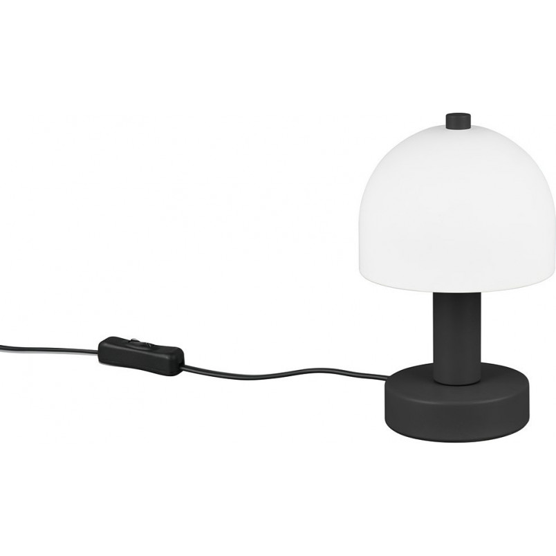 Lampka nocna retro Glenn opal / czarny mat Reality