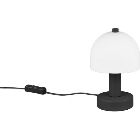 Lampka nocna retro Glenn opal / czarny mat Reality