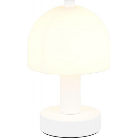 Lampka nocna retro Glenn opal / biały mat Reality