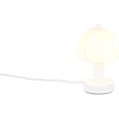 Lampka nocna retro Glenn opal / biały mat Reality