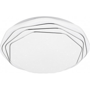Plafon nowoczesny ze ściemniaczem i dekoracyjnym efektem Dizzy LED 38cm biały Reality