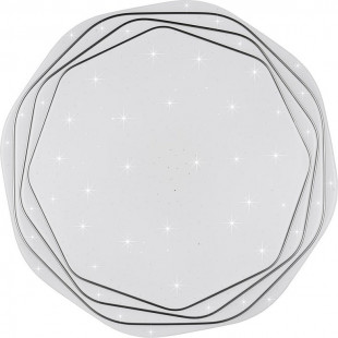 Plafon nowoczesny ze ściemniaczem i dekoracyjnym efektem Dizzy LED 38cm biały Reality
