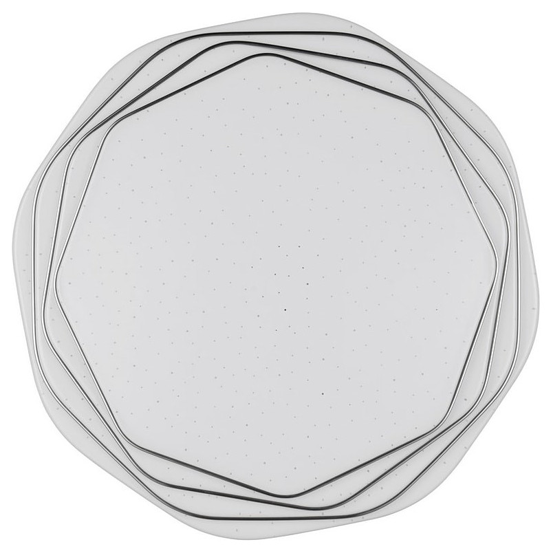 Plafon nowoczesny ze ściemniaczem i dekoracyjnym efektem Dizzy LED 38cm biały Reality