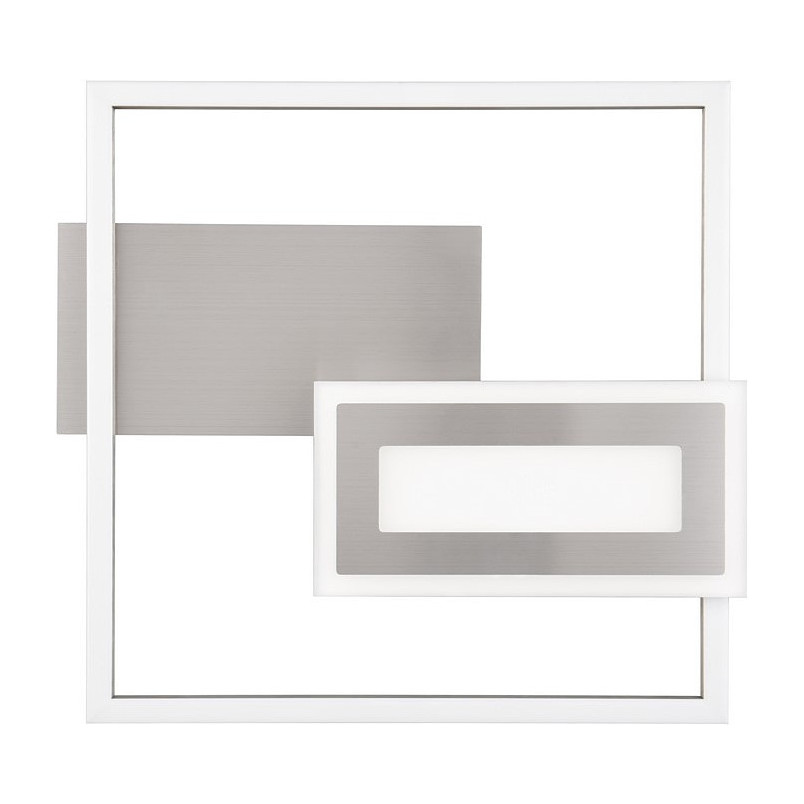 Plafon kwadratowy nowoczesny Spiro LED 3000K 33x30cm nikiel Reality