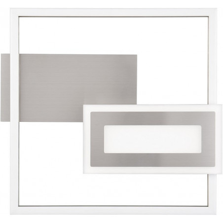 Plafon kwadratowy nowoczesny Spiro LED 3000K 33x30cm nikiel Reality