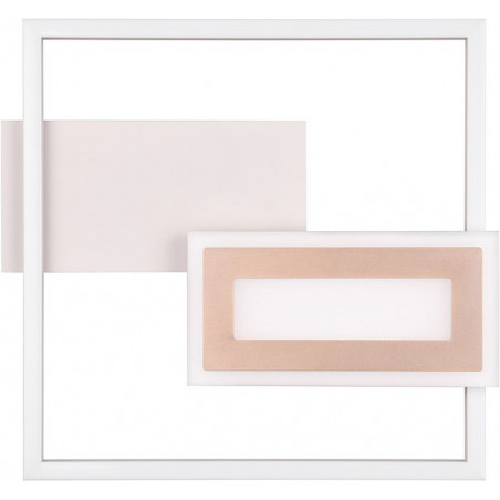 Plafon kwadratowy nowoczesny Spiro LED 3000K 33x30cm szary Reality