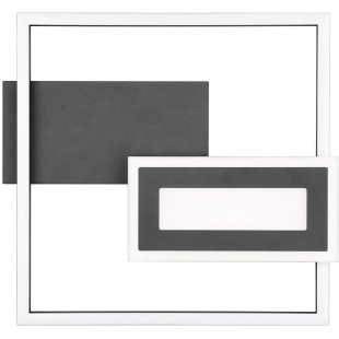 Plafon kwadratowy nowoczesny Spiro LED 3000K 33x30cm czarny mat Reality
