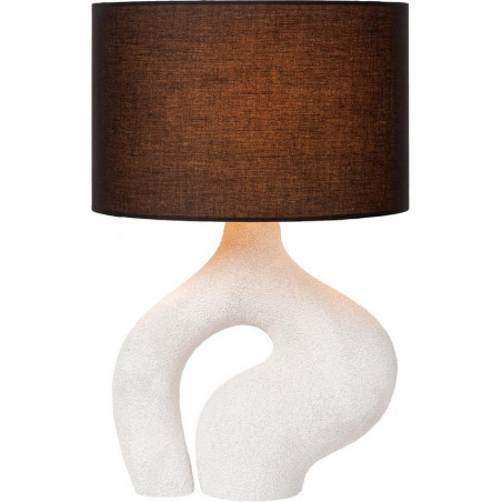Lampa stołowa japadni z abażurem Forma czarno-biała Lucide