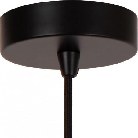 Lampa wisząca dekoracyjna Almelo 40cm czarny / matowe złoto / mosiądz Lucide