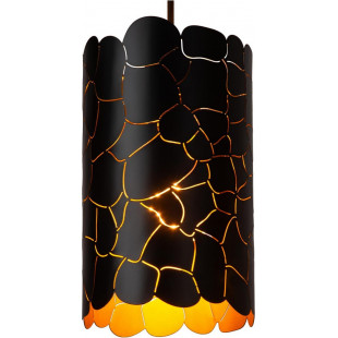 Lampa wisząca dekoracyjna na listwie Almelo III 92cm czarny / matowe złoto / mosiądz Lucide