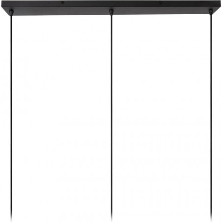 Lampa wisząca loft z półkami Circle 104cm czarno-złota Lucide