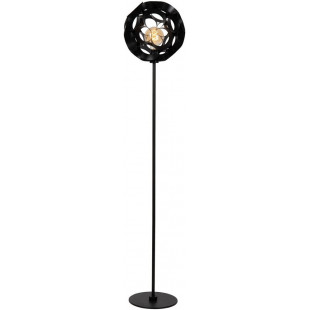 Lampa podłogowa kula modern Hannelore 30cm H150cm czarna Lucide