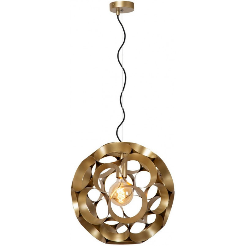Lampa wisząca kula modern Hannelore 40cm matowe złoto / mosiądz Lucide