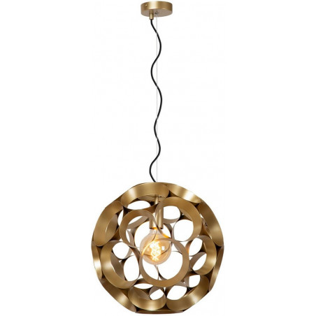 Lampa wisząca kula modern Hannelore 40cm matowe złoto / mosiądz Lucide