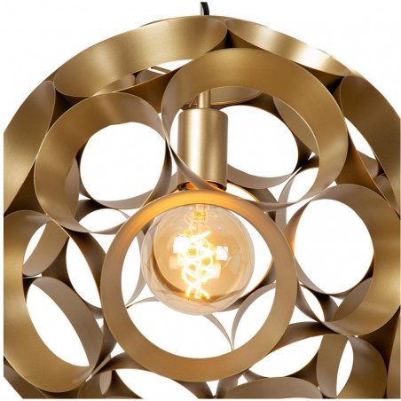 Lampa wisząca kula modern Hannelore 40cm matowe złoto / mosiądz Lucide