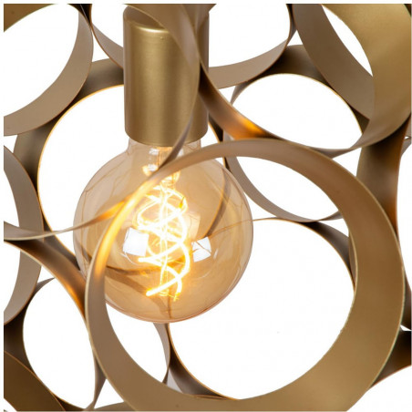 Lampa wisząca kula modern Hannelore 40cm matowe złoto / mosiądz Lucide