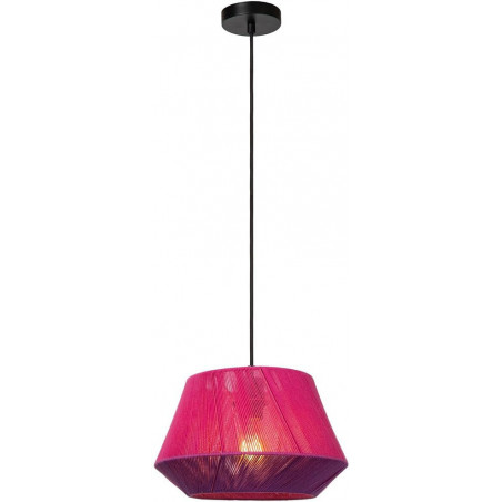 Lampa wisząca sznurkowa Jessica 30cm różowa Lucide