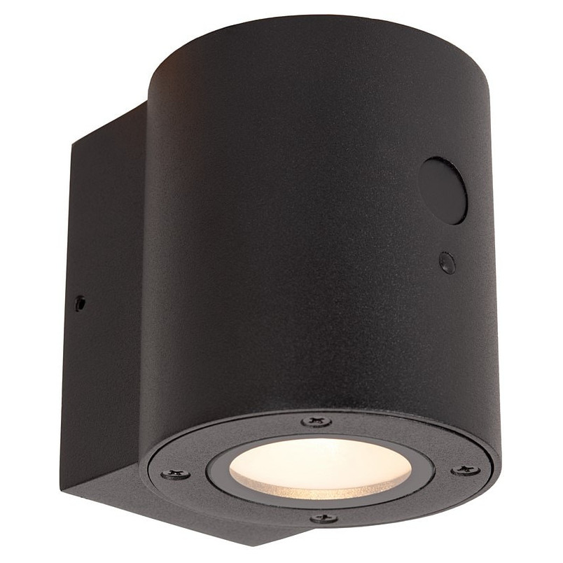 Kinkiet solarny z czujnikiem zmierzchu Perth LED czarny Lucide