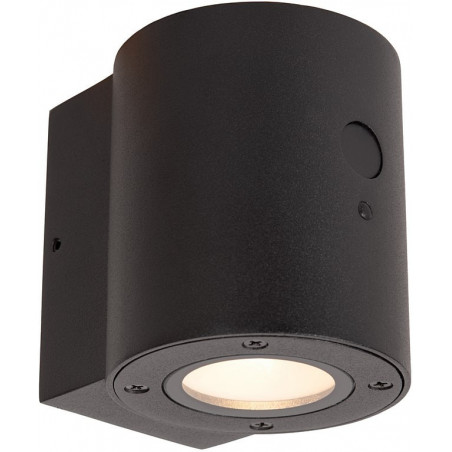 Kinkiet solarny z czujnikiem zmierzchu Perth LED czarny Lucide