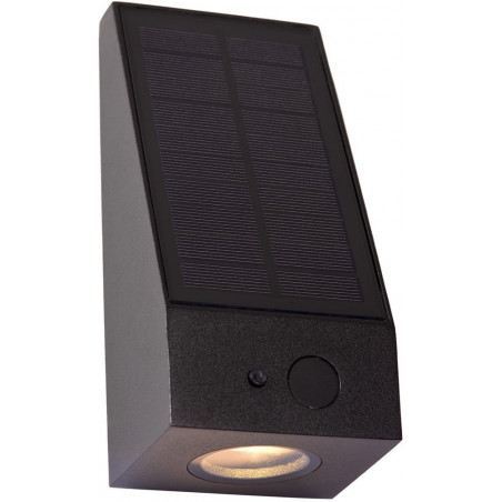 Kinkiet solarny z czujnikiem zmierzchu Irwin LED czarny Lucide
