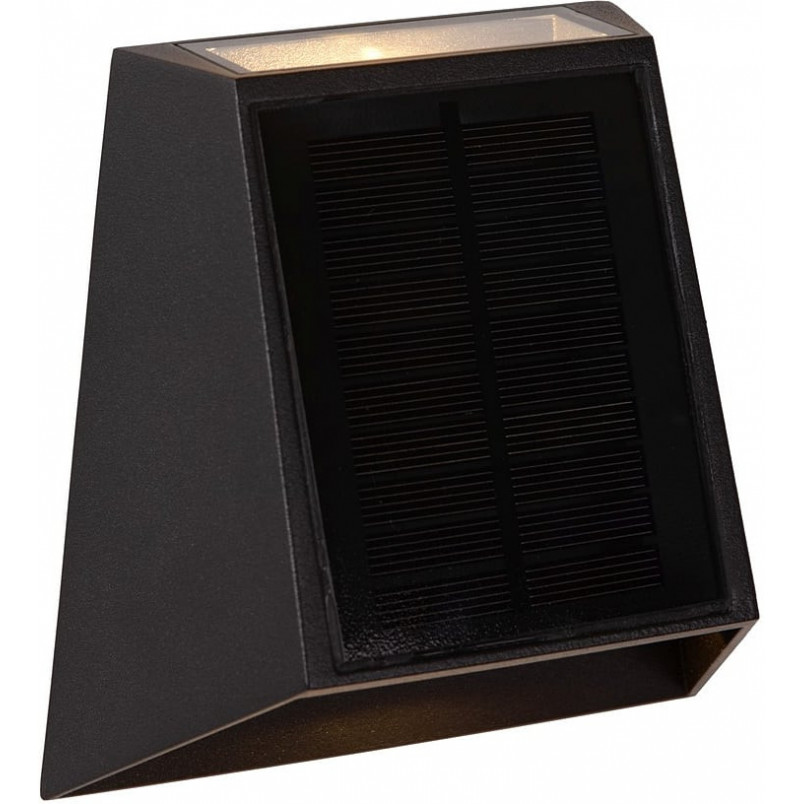 Kinkiet solarny z czujnikiem zmierzchu Luton LED czarny Lucide Kinkiet solarny z czujnikiem zmierzchu Luton LED czarny Lucide