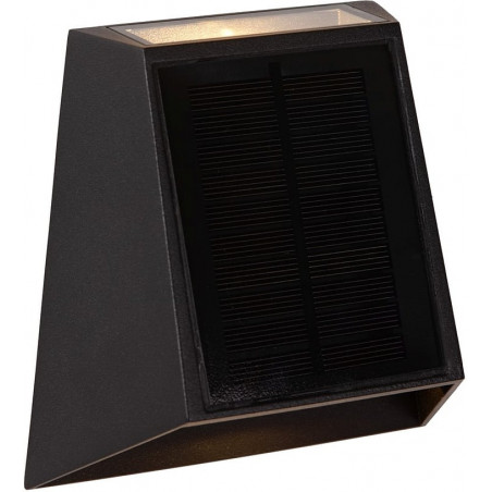 Kinkiet solarny z czujnikiem zmierzchu Luton LED czarny Lucide