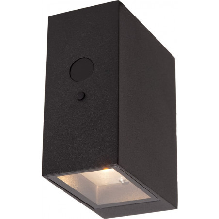 Kinkiet solarny z czujnikiem zmierzchu Bolton LED czarny Lucide