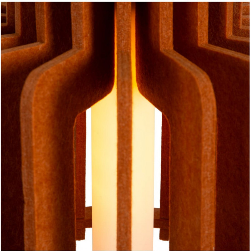 Lampa wisząca filcowa Rollo 40cm terracotta Lucide