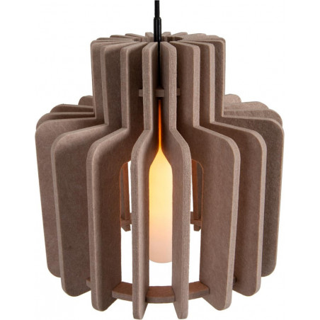 Lampa wisząca filcowa Rollo 40cm taupe Lucide
