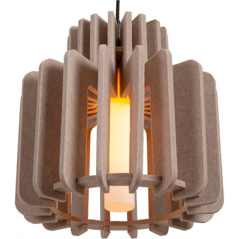 Lampa wisząca filcowa Rollo 40cm taupe Lucide